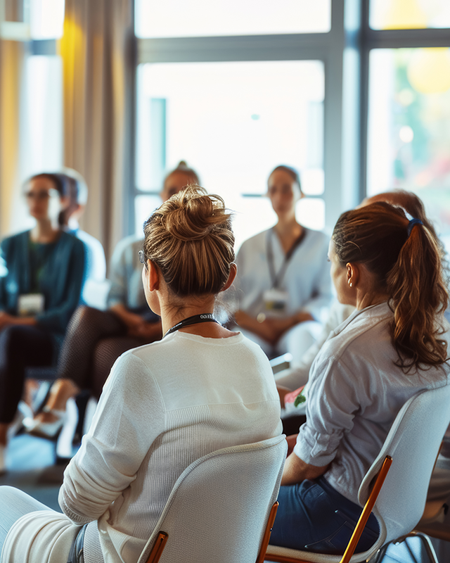 meeting assis en cercle