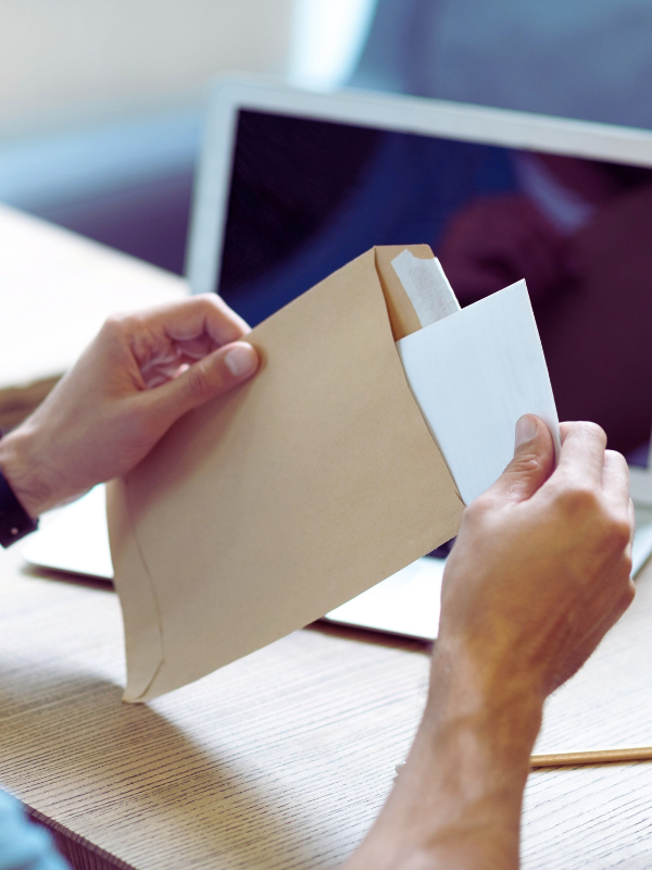 courrier ouvrir du courrier